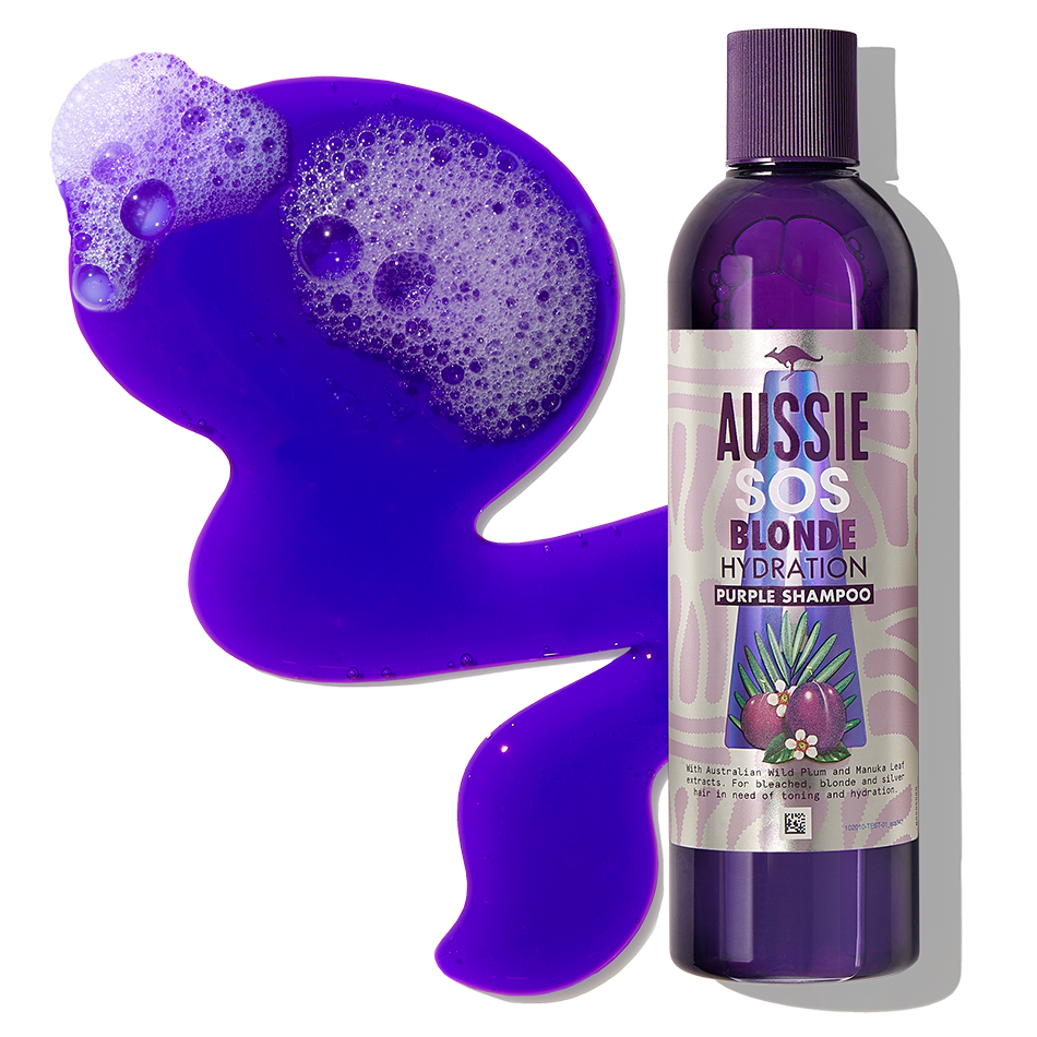 Aussie Sos Blonde Hydration Purple Shampoo-290ml