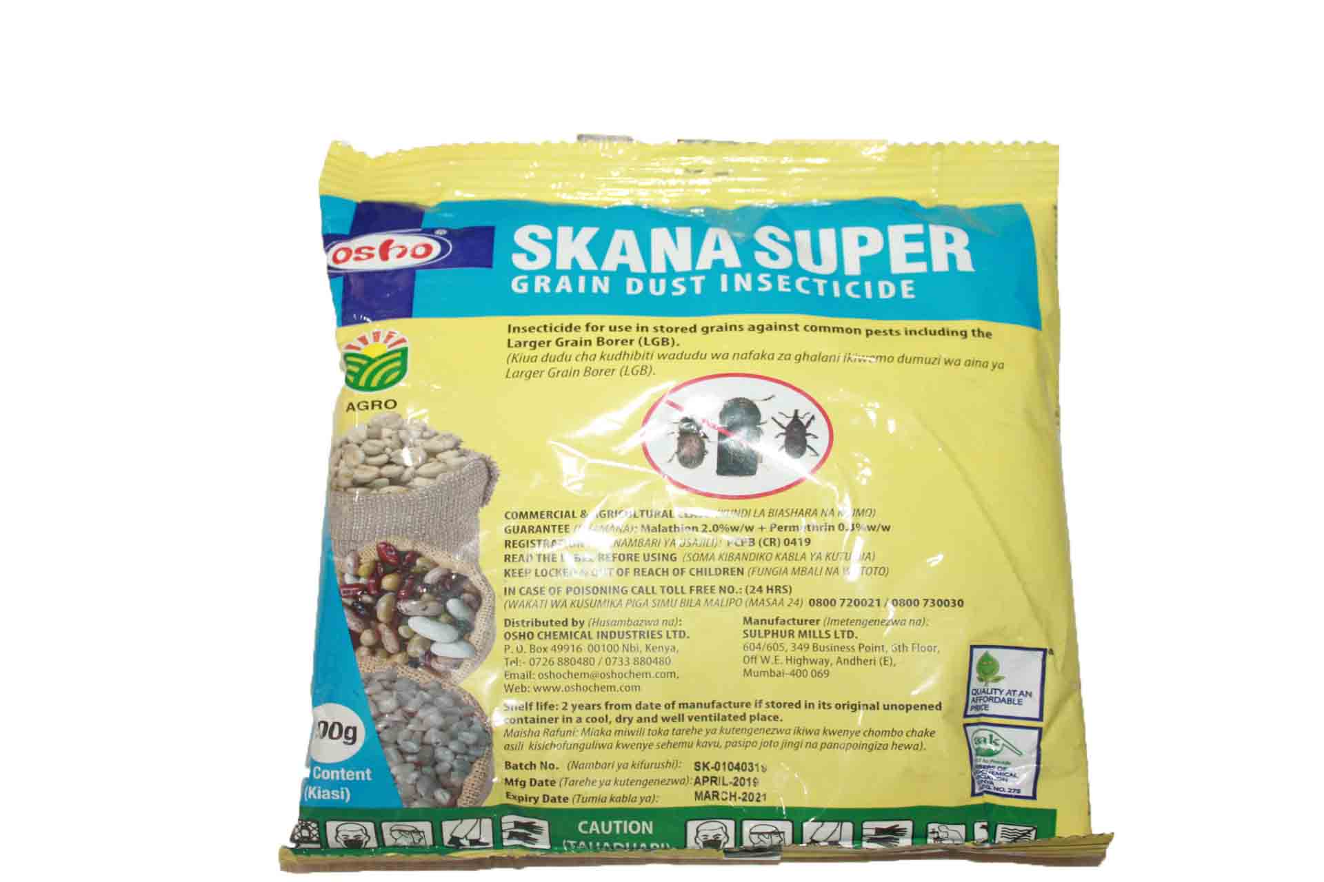 Scana Super, Grain Dust Insecticide