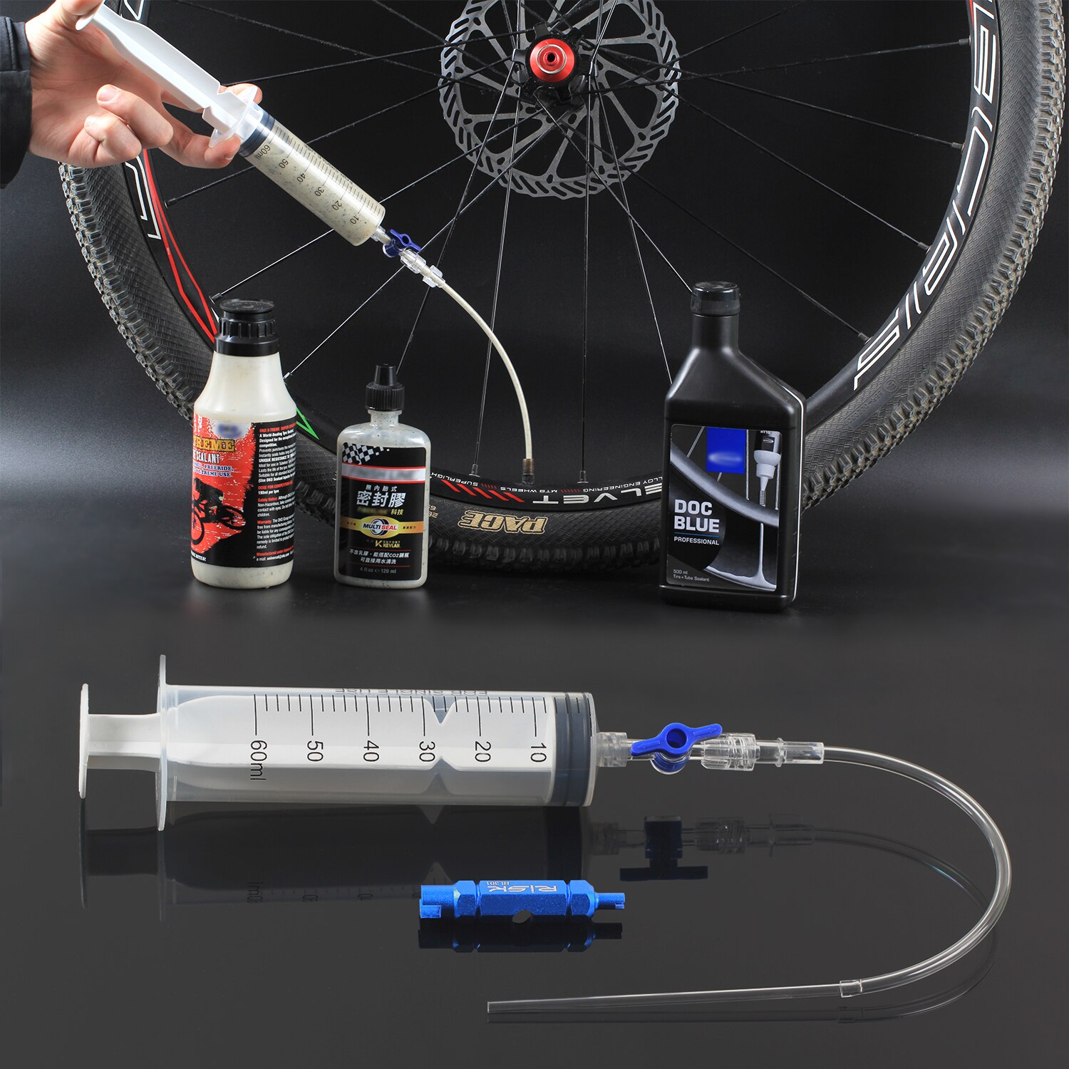 Tubeless Tyre Sealant Injector