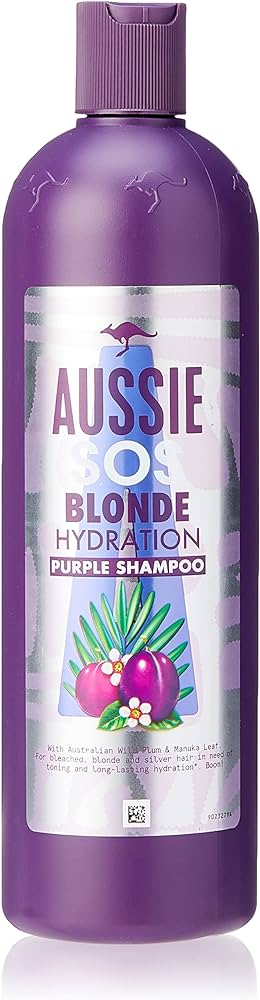 Aussie Sos Blonde Hydration Purple Shampoo(490ml)